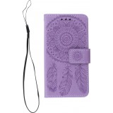 Hülle iPhone 12 mini - Flip Dreamcatcher - Violett