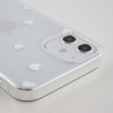 Hülle iPhone 12 mini - Gummi kleines Herz - Weiss