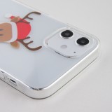 Coque iPhone 12 mini - Gel transparent Noël renne