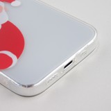 Hülle iPhone 12 mini - Gummi transparent Weihnachten santa