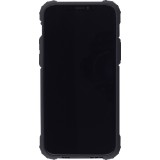 Coque iPhone 12 mini - Hybrid carbon - Argent