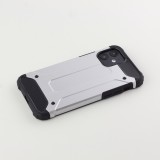 Hülle iPhone 12 mini - Hybrid carbon - Silber