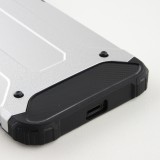 Hülle iPhone 12 mini - Hybrid carbon - Silber