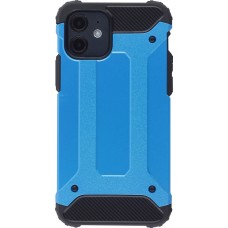 Hülle iPhone 12 mini - Hybrid carbon blau