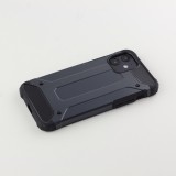 Coque iPhone 12 mini - Hybrid carbon - Gris