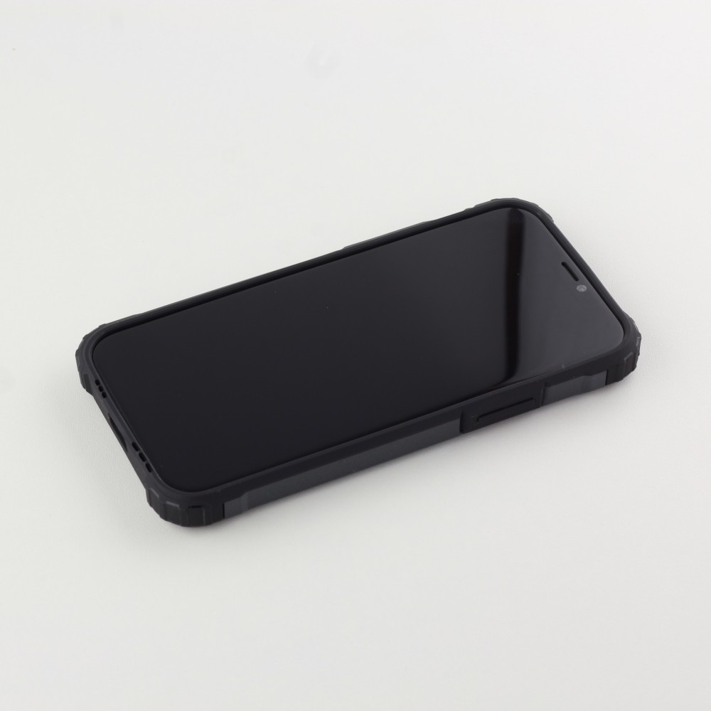 Hülle iPhone 12 mini - Hybrid carbon - Grau