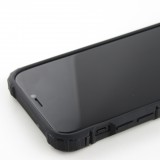 Coque iPhone 12 / 12 Pro - Hybrid carbon - Noir