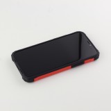 Coque iPhone 12 mini - Hybrid carbon - Rouge