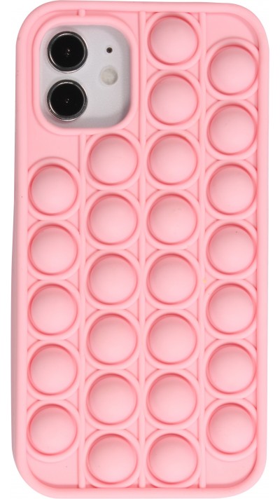 iPhone 12 mini Case Hülle - Silikon Luftblasen Anti-Stress - Rosa