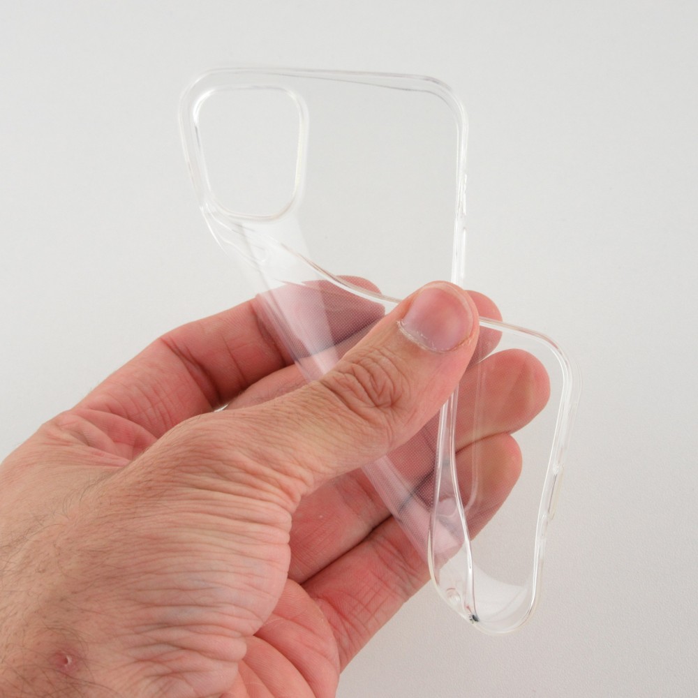 Hülle iPhone 12 mini - Ultra-thin Gummi Transparent 0.8 mm Gel-Silikon Superdünn und flexibel
