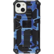 Coque iPhone 13 - Armor Camo - Bleu foncé
