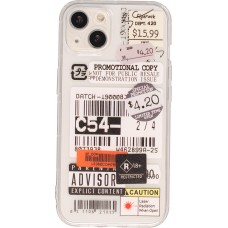 Coque iPhone 11 - Autocollant Vintage Sticker étiquette de prix collage - Transparent