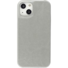 iPhone 13 Case Hülle - Basic-Leder - Grau