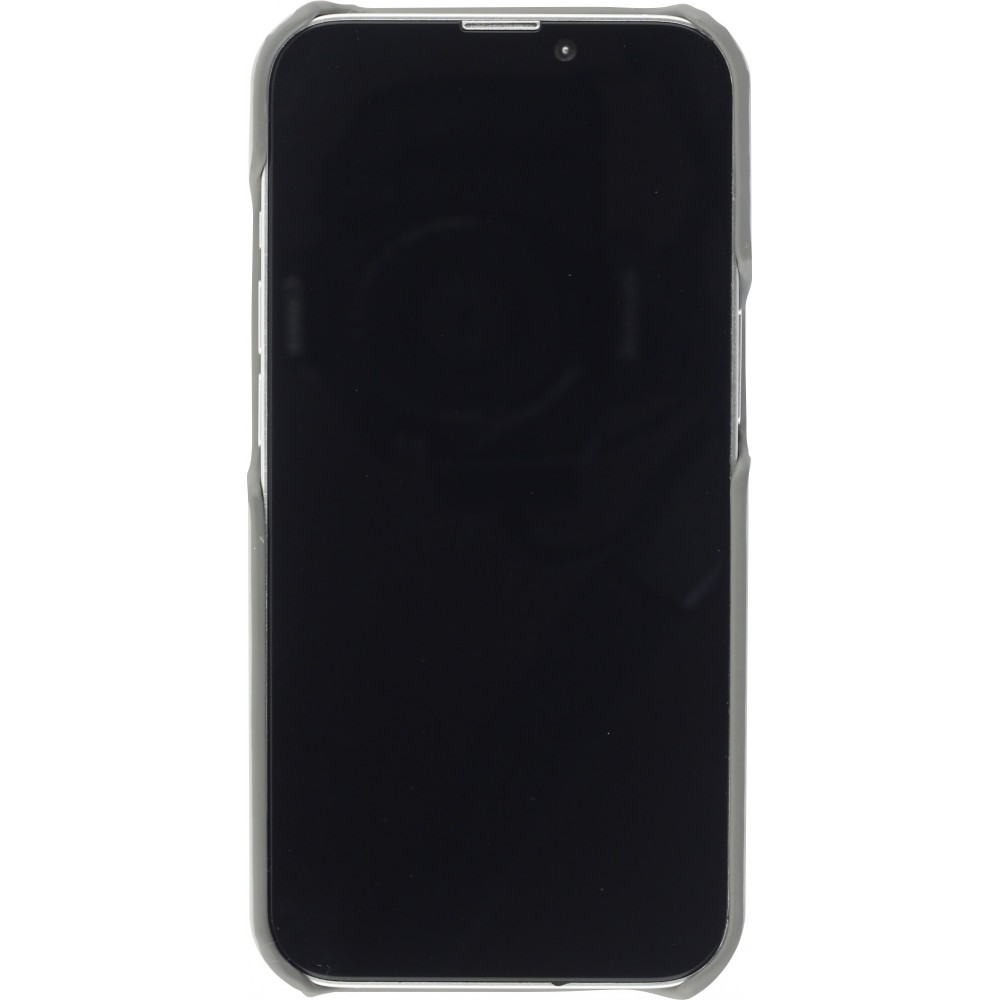 Coque iPhone 13 mini - Basic cuir - Gris