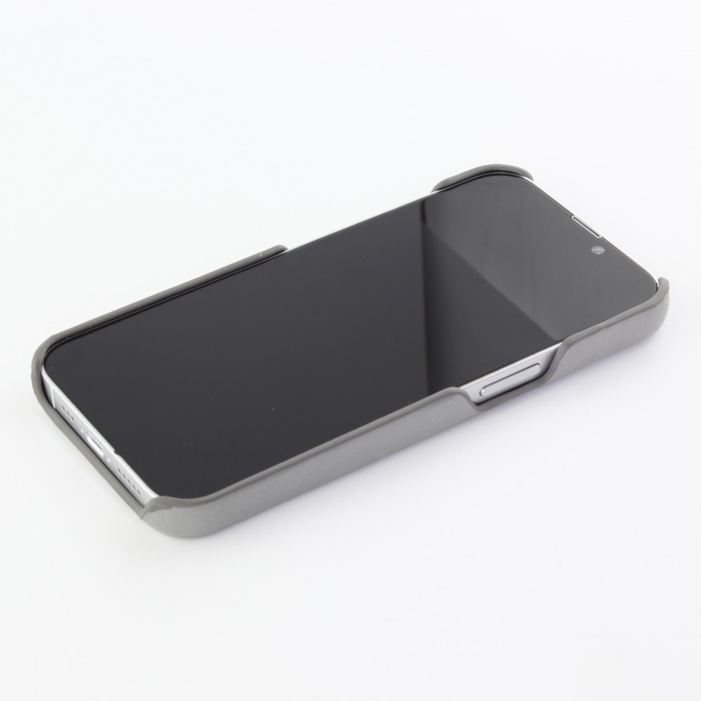 Coque iPhone 13 mini - Basic cuir - Gris