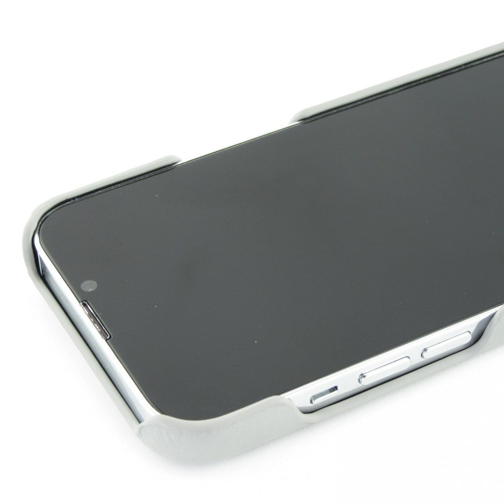 Coque iPhone 13 - Basic cuir - Gris