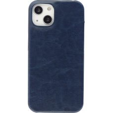 Coque iPhone 13 - Basic cuir - Bleu