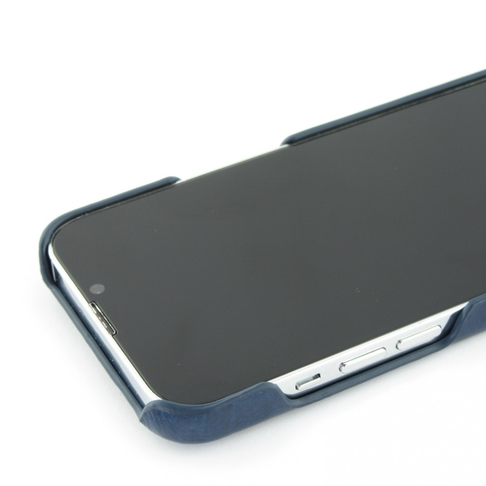 Coque iPhone 13 - Basic cuir - Bleu