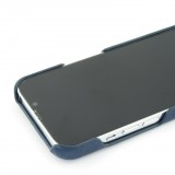 iPhone 13 Case Hülle - Basic-Leder blau