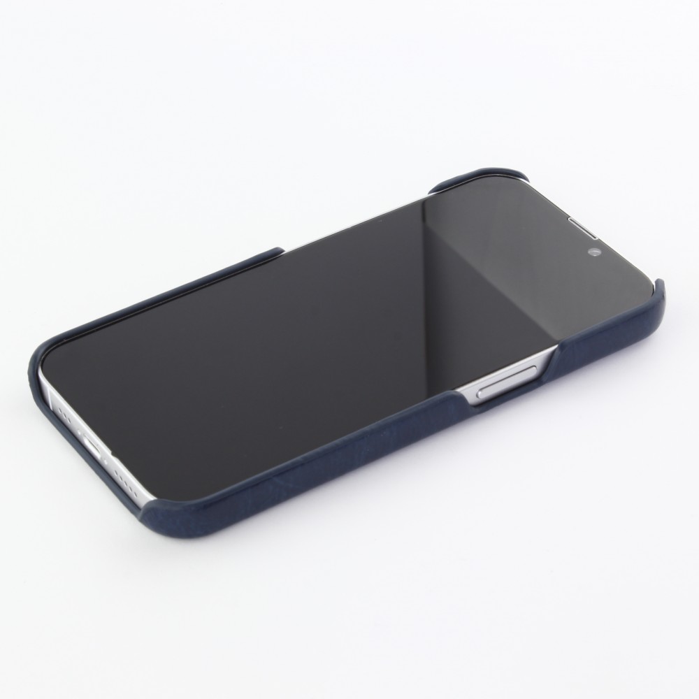 Coque iPhone 13 mini - Basic cuir - Bleu