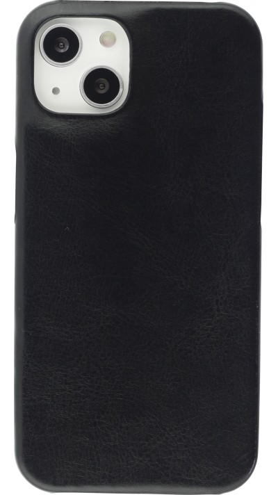 Coque iPhone 13 mini - Basic cuir - Noir