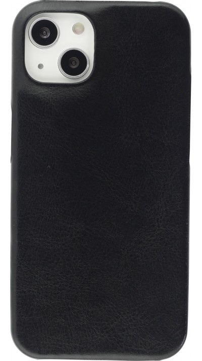 Coque iPhone 13 - Basic cuir - Noir