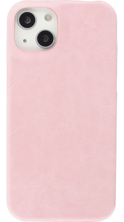 Hülle iPhone 13 mini - Basic-Leder - Rosa