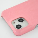 iPhone 13 Case Hülle - Basic-Leder - Rosa