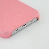 iPhone 13 Case Hülle - Basic-Leder - Rosa