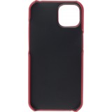iPhone 13 Case Hülle - Basic-Leder - Rot