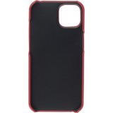 Coque iPhone 13 - Basic cuir - Rouge