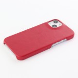 Coque iPhone 13 - Basic cuir - Rouge