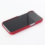 iPhone 13 Case Hülle - Basic-Leder - Rot