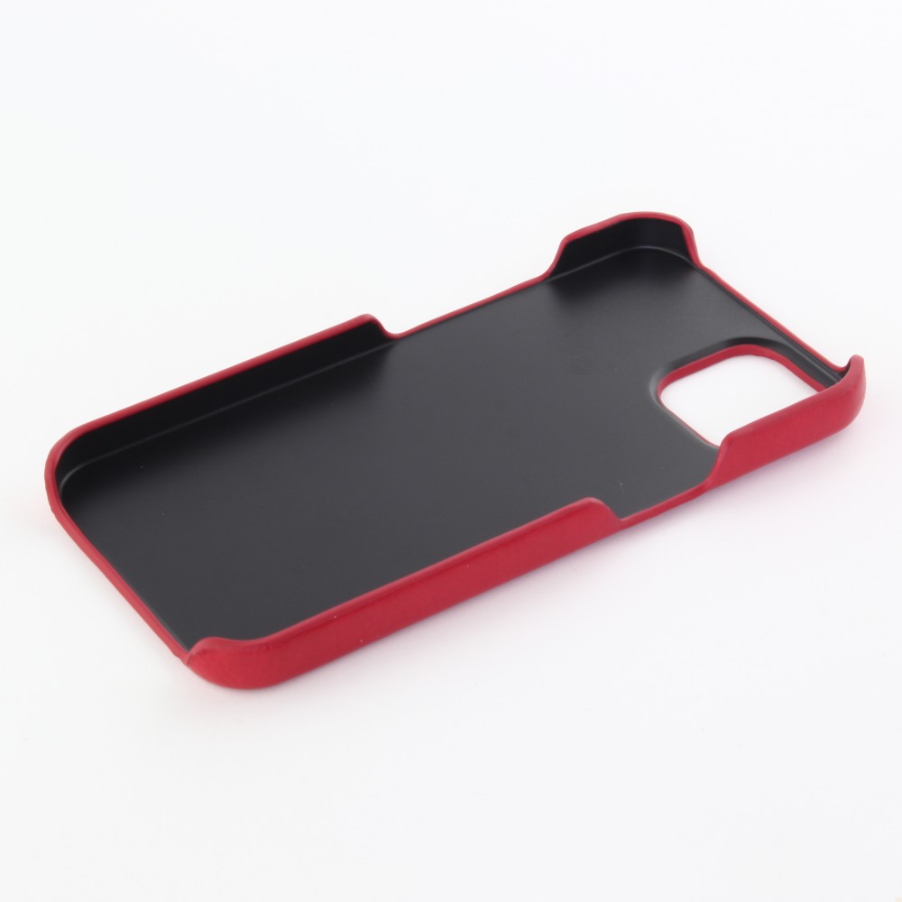 Coque iPhone 13 - Basic cuir - Rouge