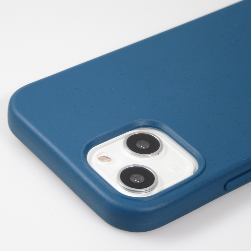 Coque iPhone 13 mini - Bio Eco-Friendly nature avec cordon collier - Bleu