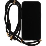 Coque iPhone 13 - Bio Eco-Friendly nature avec cordon collier - Noir