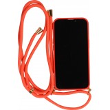 Coque iPhone 13 - Bio Eco-Friendly nature avec cordon collier - Rouge