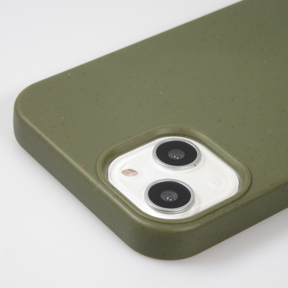 Coque iPhone 13 mini - Bio Eco-Friendly nature avec cordon collier - Vert foncé