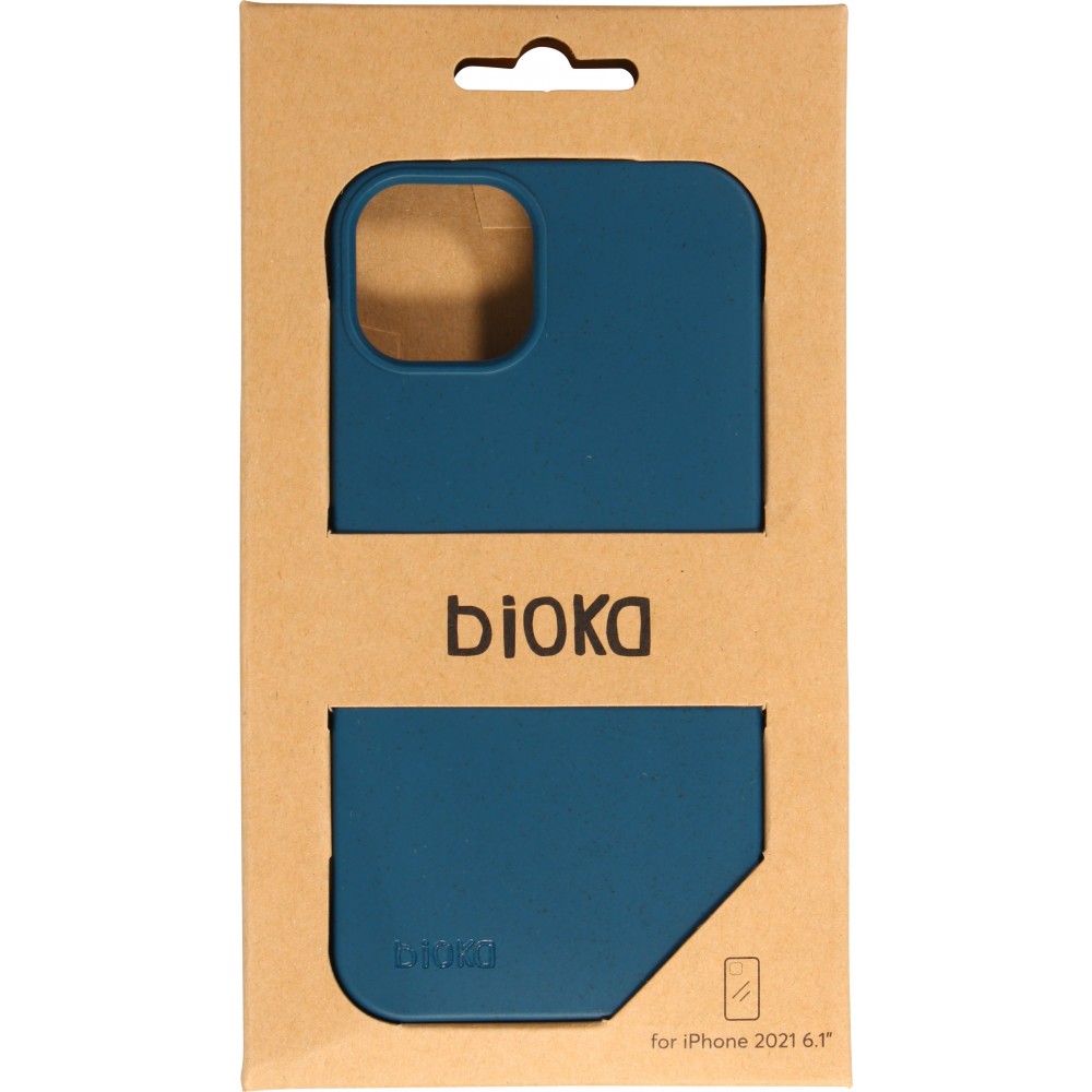 Coque iPhone 13 - Bioka biodégradable et compostable Eco-Friendly - Bleu