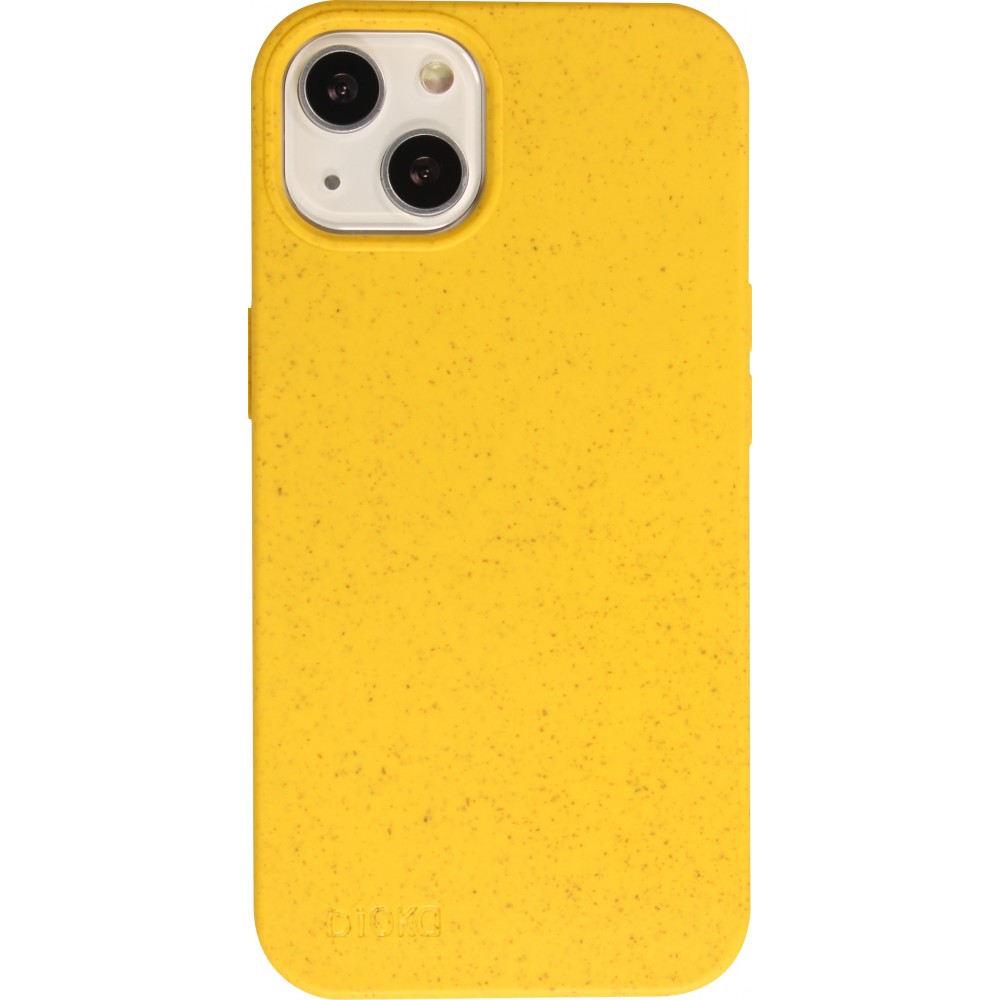 Coque iPhone 13 mini - Bioka biodégradable et compostable Eco-Friendly jaune