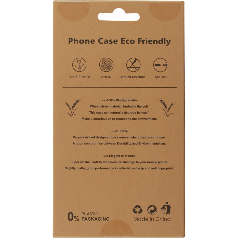 Hülle iPhone 13 mini - Bioka Biologisch Abbaubar Eco-Friendly Kompostierbar - Schwarz