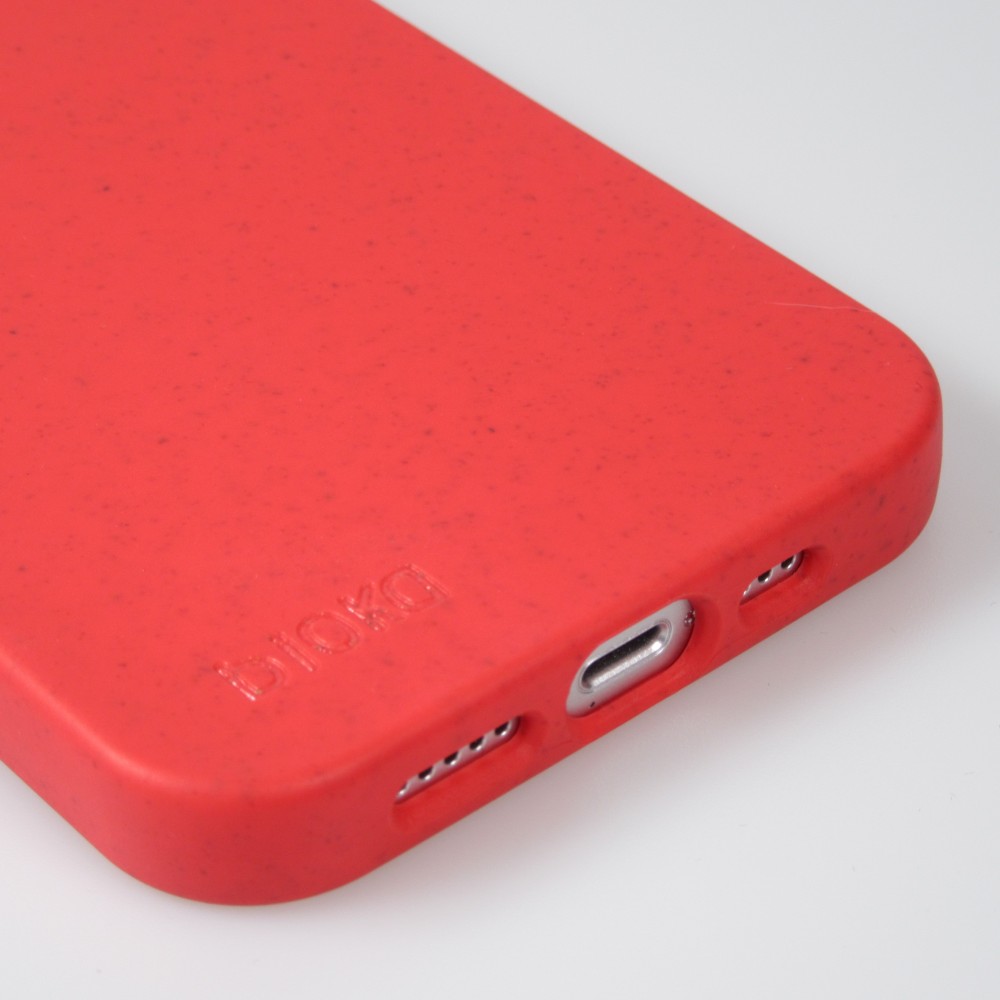 Coque iPhone 13 mini - Bioka biodégradable et compostable Eco-Friendly - Rouge