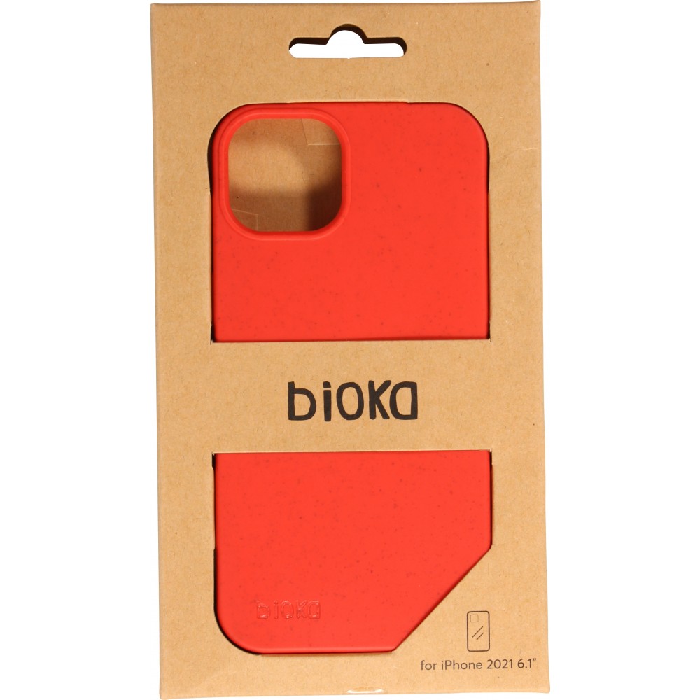 Hülle iPhone 13 - Bioka Biologisch Abbaubar Eco-Friendly Kompostierbar - Rot