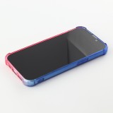 Coque iPhone 13 - Bumper Rainbow Silicone anti-choc avec bords protégés -  bleu - Rose