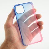 iPhone 13 Case Hülle - Gummi Bumper Rainbow mit extra Schutz für Ecken Antischock - bleu - Rosa