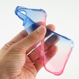 iPhone 13 Case Hülle - Gummi Bumper Rainbow mit extra Schutz für Ecken Antischock - bleu - Rosa