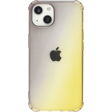 Coque iPhone 13 mini - Bumper Rainbow Silicone anti-choc avec bords protégés -  brun jaune