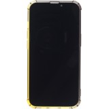 Coque iPhone 13 mini - Bumper Rainbow Silicone anti-choc avec bords protégés -  brun jaune