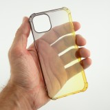 Coque iPhone 13 mini - Bumper Rainbow Silicone anti-choc avec bords protégés -  brun jaune