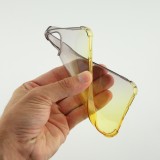 Coque iPhone 13 mini - Bumper Rainbow Silicone anti-choc avec bords protégés -  brun jaune